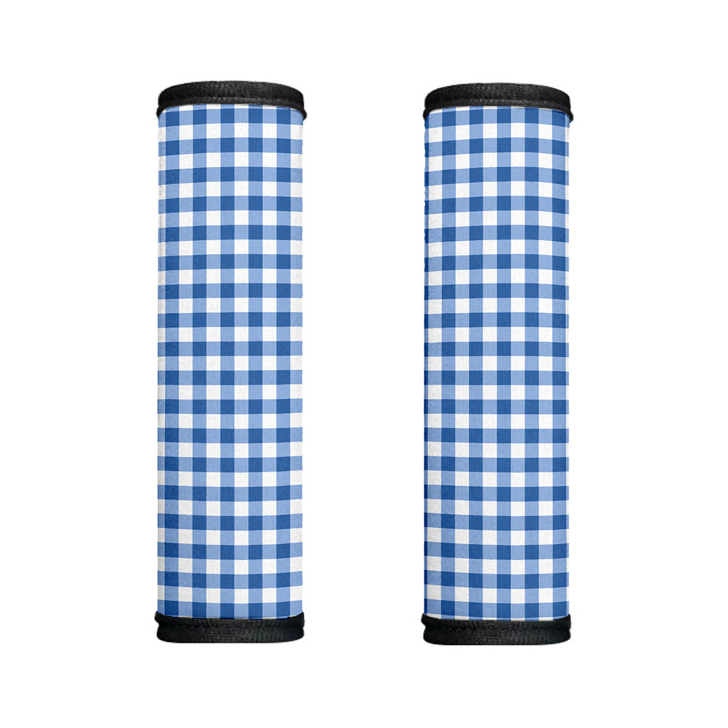 Sapphire Blue Check Pattern Print Handle Covers