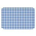 Sapphire Blue Check Pattern Print Indoor Door Mat