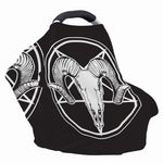 Satan Goat Skull Pentagram Print Baby Seat Cover