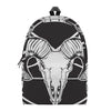 Satan Goat Skull Pentagram Print Backpack