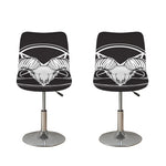 Satan Goat Skull Pentagram Print Bar Stool Covers