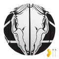 Satan Goat Skull Pentagram Print Basketball