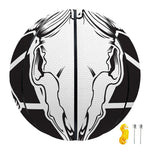 Satan Goat Skull Pentagram Print Basketball