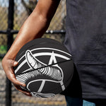 Satan Goat Skull Pentagram Print Basketball