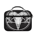 Satan Goat Skull Pentagram Print Briefcase Bible Bag