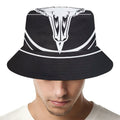 Satan Goat Skull Pentagram Print Bucket Hat