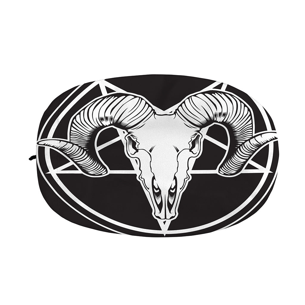 Satan Goat Skull Pentagram Print Car Side Mirror Covers