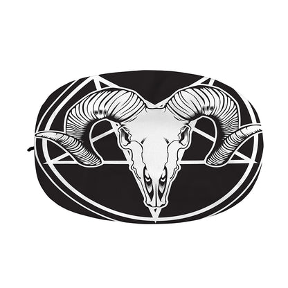 Satan Goat Skull Pentagram Print Car Side Mirror Covers