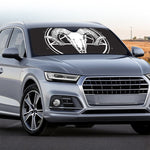 Satan Goat Skull Pentagram Print Car Windshield Sun Shade