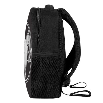 Satan Goat Skull Pentagram Print Casual Backpack