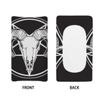 Satan Goat Skull Pentagram Print Changing Pad Cover