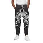 Satan Goat Skull Pentagram Print Cotton Pants