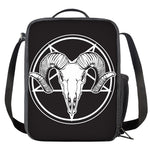 Satan Goat Skull Pentagram Print Crossbody Lunch Bag