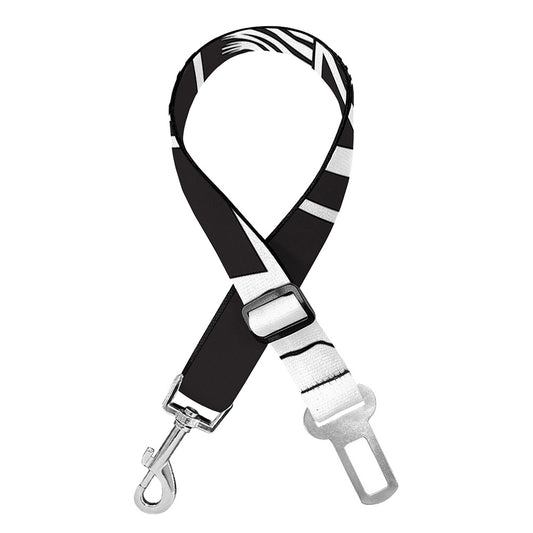 Satan Goat Skull Pentagram Print Dog Seat Belt