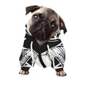 Satan Goat Skull Pentagram Print Dog Zip Up Hoodie