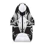 Satan Goat Skull Pentagram Print Dog Zip Up Hoodie