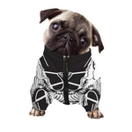 Satan Goat Skull Pentagram Print Dog Zip Up Jacket