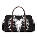 Satan Goat Skull Pentagram Print Duffel Bag