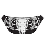 Satan Goat Skull Pentagram Print Fanny Pack