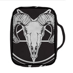 Satan Goat Skull Pentagram Print Front Pocket Bible Bag