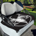 Satan Goat Skull Pentagram Print Golf Cart Seat Cover