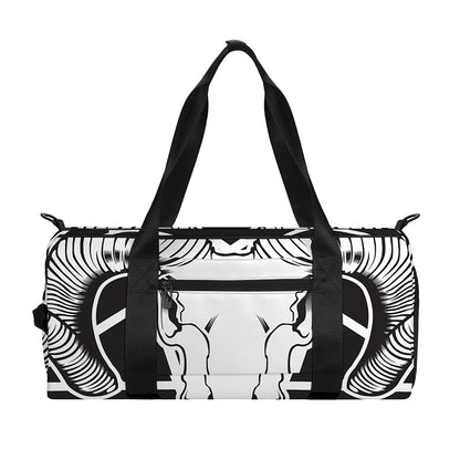 Satan Goat Skull Pentagram Print Gym Bag