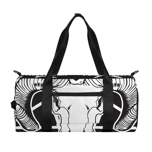 Satan Goat Skull Pentagram Print Gym Bag