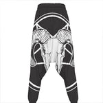 Satan Goat Skull Pentagram Print Hammer Pants