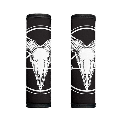 Satan Goat Skull Pentagram Print Handle Covers
