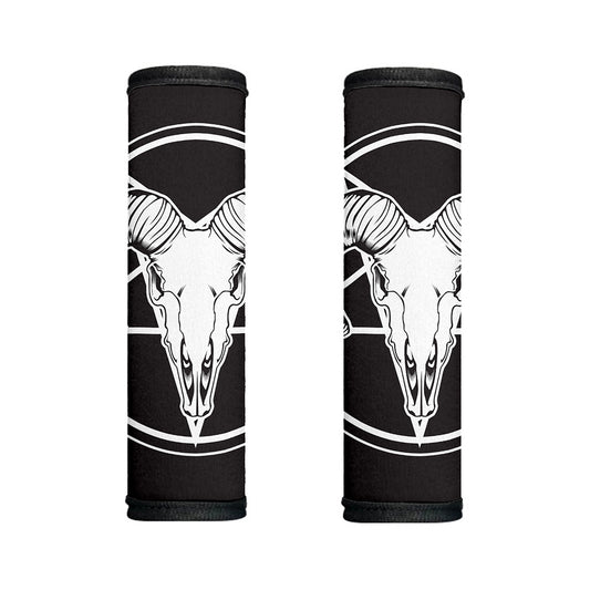 Satan Goat Skull Pentagram Print Handle Covers