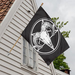 Satan Goat Skull Pentagram Print House Flag