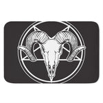 Satan Goat Skull Pentagram Print Indoor Door Mat