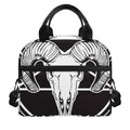 Satan Goat Skull Pentagram Print Insulated Lunch Bag