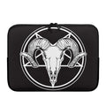Satan Goat Skull Pentagram Print Laptop Sleeve