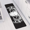 Satan Goat Skull Pentagram Print Long Kitchen Mat