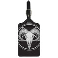Satan Goat Skull Pentagram Print Luggage Tag