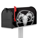 Satan Goat Skull Pentagram Print Mailbox Cover