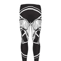 Satan Goat Skull Pentagram Print Men's Leggings