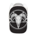 Satan Goat Skull Pentagram Print Mesh Laundry Hamper