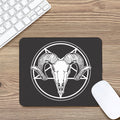 Satan Goat Skull Pentagram Print Mouse Pad