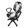 Satan Goat Skull Pentagram Print Office Chair Cover