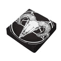 Satan Goat Skull Pentagram Print Outdoor Seat Cushion Cover