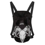 Satan Goat Skull Pentagram Print Pet Carrier Backpack