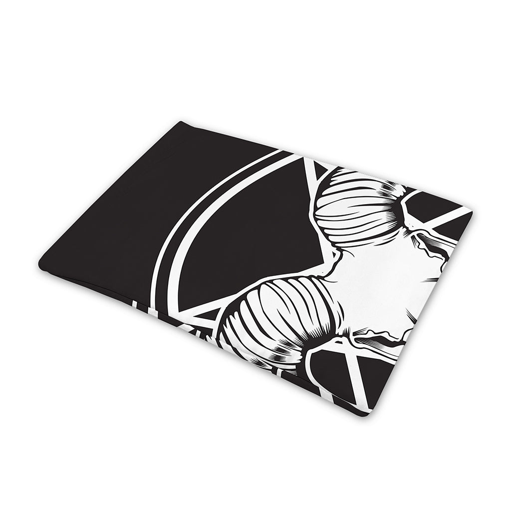 Satan Goat Skull Pentagram Print Pet Cooling Mat Cover