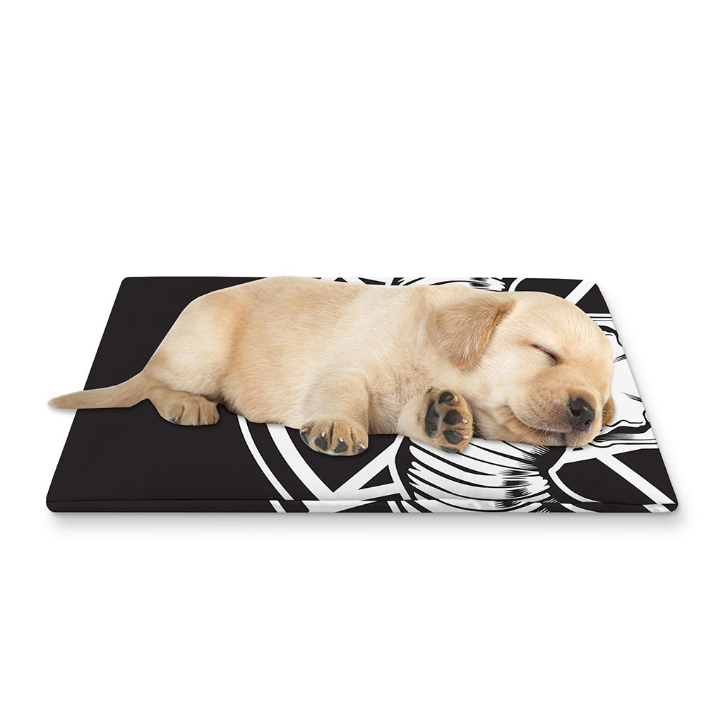 Satan Goat Skull Pentagram Print Pet Cooling Mat Cover
