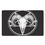Satan Goat Skull Pentagram Print Polyester Doormat