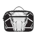 Satan Goat Skull Pentagram Print Portable Lunch Bag