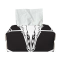 Satan Goat Skull Pentagram Print Rectangle Tissue Box Cover