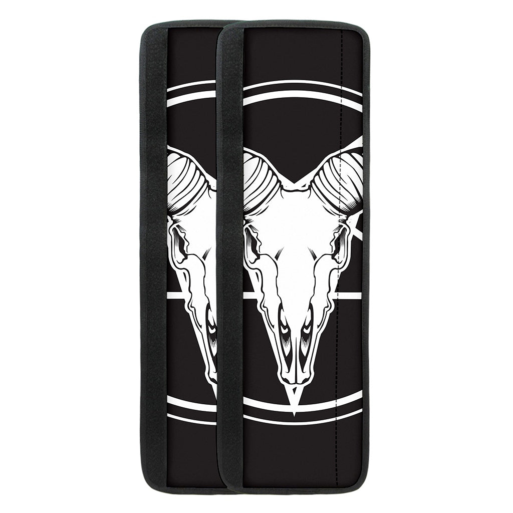 Satan Goat Skull Pentagram Print Refrigerator Handle Covers