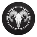 Satan Goat Skull Pentagram Print Round Blanket